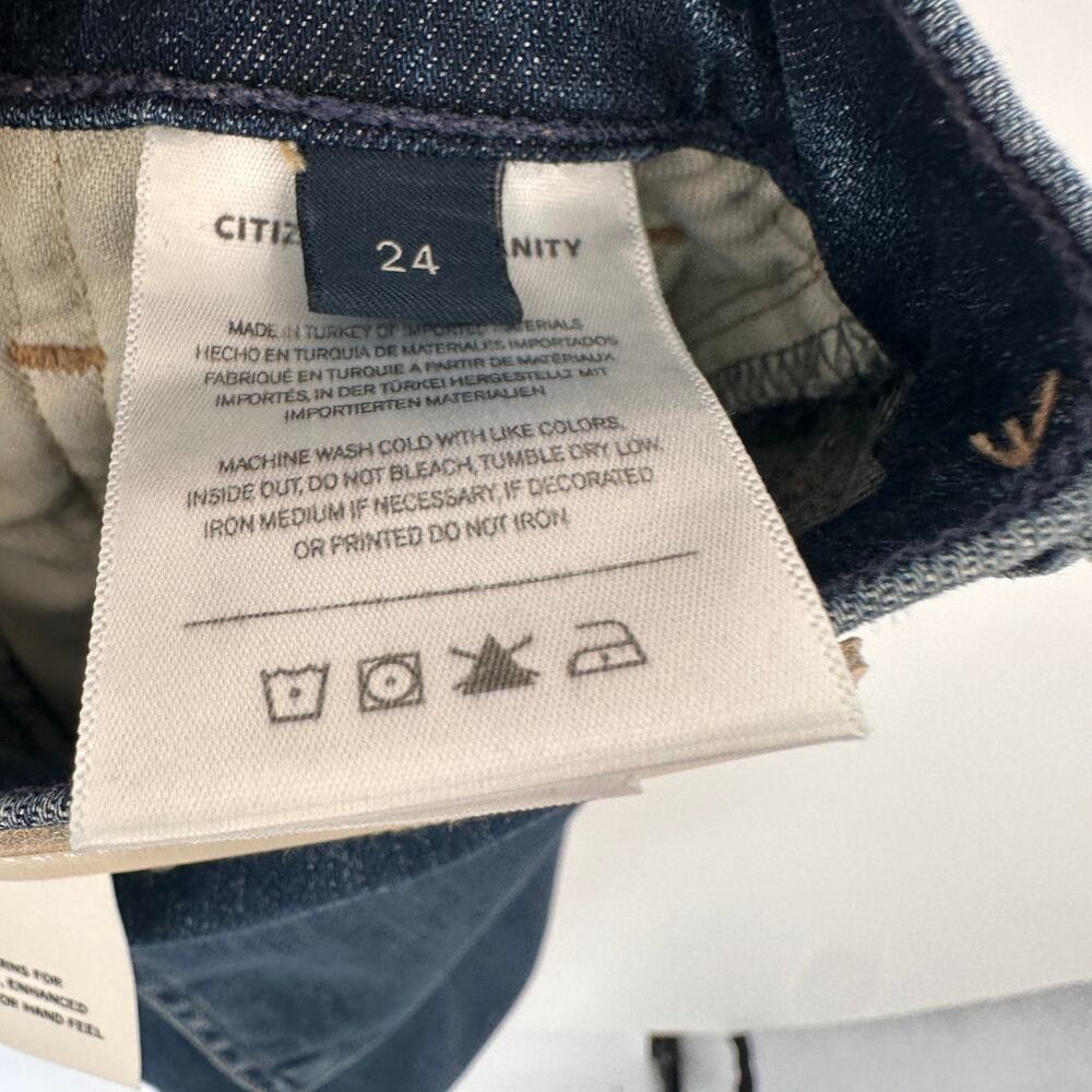 CITIZENS OF HUMANITY NWT Isola Straight Crop Denim Jeans in Courtland // 24 - Picture 10 of 11